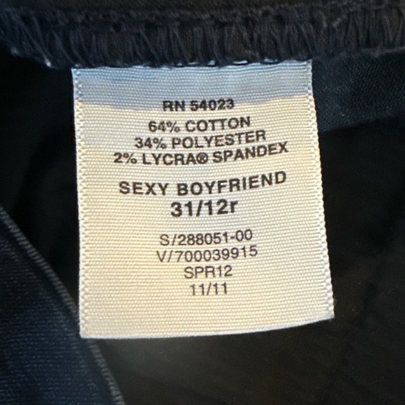 Gap Sexy Boyfriend Pleated Jeans Size 12 - Picture 6 of 7